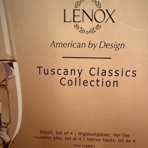 Lenox Tuscany Classics Stemless Glass